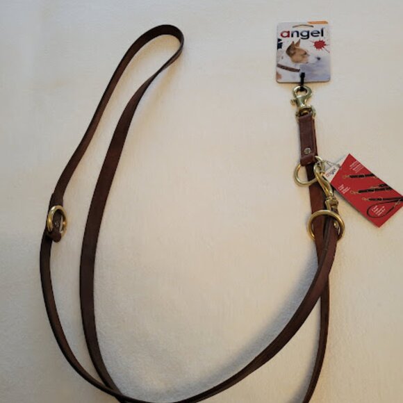 Multi Function Dog Leash 100% Leather (NEW with tags) - Picture 1 of 11